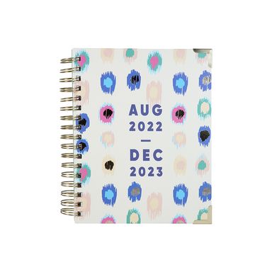 Cuaderno de alambre y tapa dura con planificador de agosto de 2022 a diciembre 2023 puntos -  Miniso