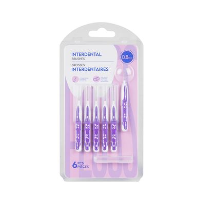 Cepillo dental suave en forma de i interdental 6 pzas -  Miniso