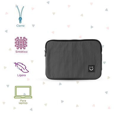 Bolsa de manga ligera para laptop gris -  Miniso