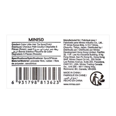 Dona para el cabello pequeña color degradado rosa 5 pzs -  Miniso