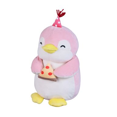 Peluche pingüino con pizza rosa -  Miniso