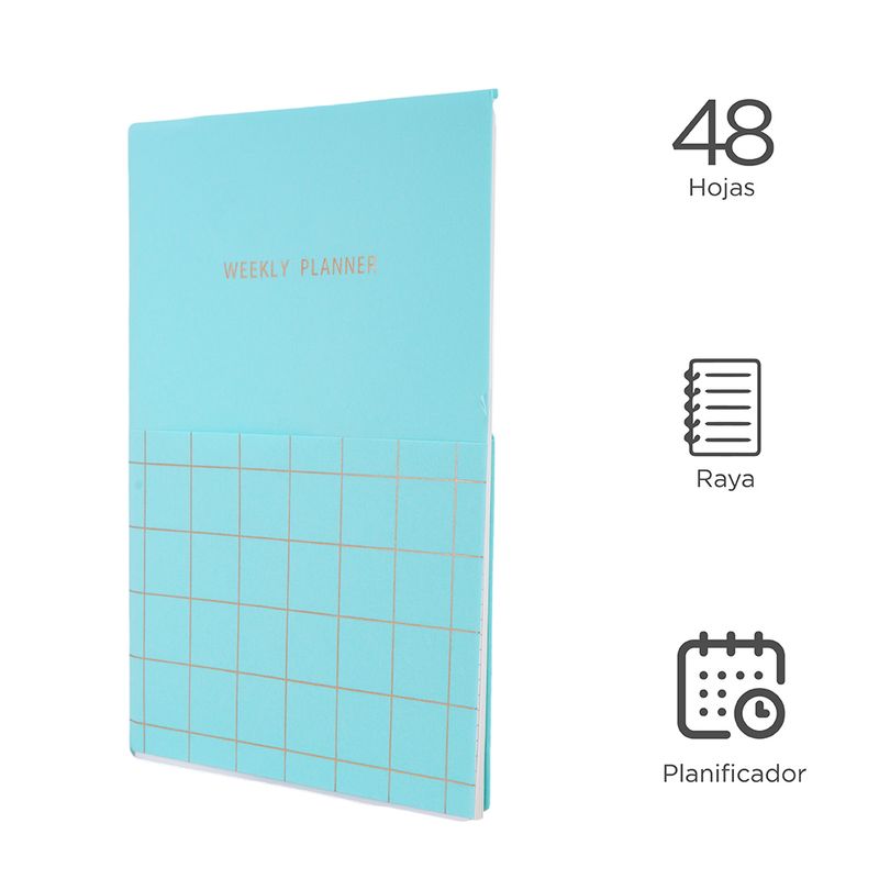 Cuaderno-planificador-de-semana-B5-verde-48-hojas-Miniso-3-9723