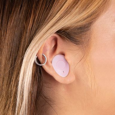Audífonos inalámbricos tws con tapon de rosca m1 rosa minisounds   -  Miniso