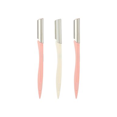 Paquete de navajas profesionales para depilar cejas blanco/rosa 3pzas - Miniso