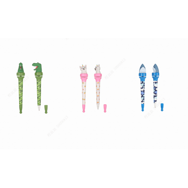 Lapicero de figura diseños mixtos tiburón, gato y cocodrilo -  Miniso