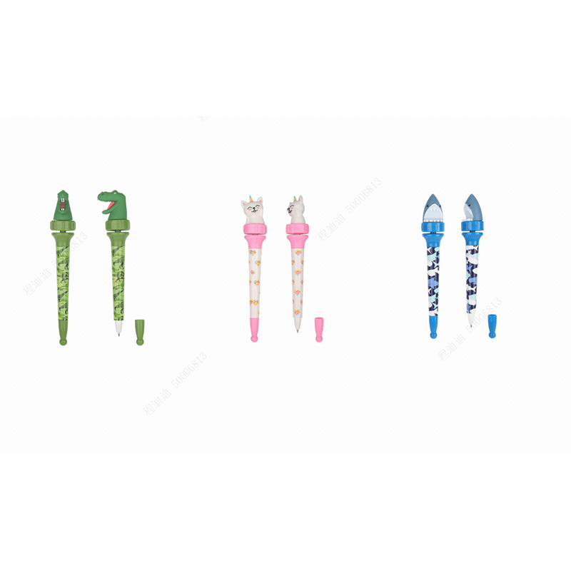 Lapicero-de-figura-dise-os-mixtos-tibur-n-gato-y-cocodrilo-Miniso-1-8377