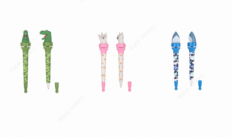 Lapicero-de-figura-dise-os-mixtos-tibur-n-gato-y-cocodrilo-Miniso-1-8377