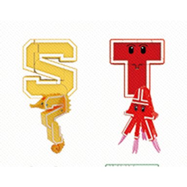 Juguete de robot transformador 2in de letras S o T - Miniso