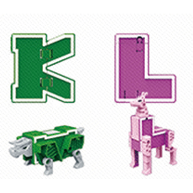 Juguete de robot transformador 2in de letras K o L - Miniso