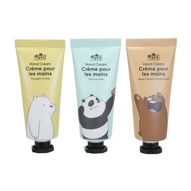 Set de cremas para manos piña naranja kiwi 3 pzs 20 g -  We Bare Bears