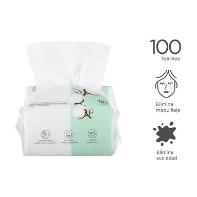 Paquete de almohadillas de algodón suaves 100 pzas -  Miniso