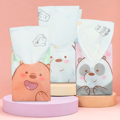 Paquete de pañuelos desechables sin fragancia  we bare bears collection 4.0 9 pzas -  We Bare Bears