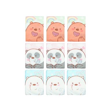 Paquete de pañuelos desechables sin fragancia  we bare bears collection 4.0 9 pzas -  We Bare Bears