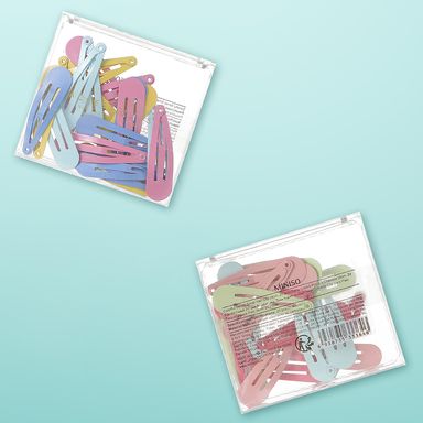 Broche pequeño para cabello colorful series 4 cm 20 pzas -  Miniso