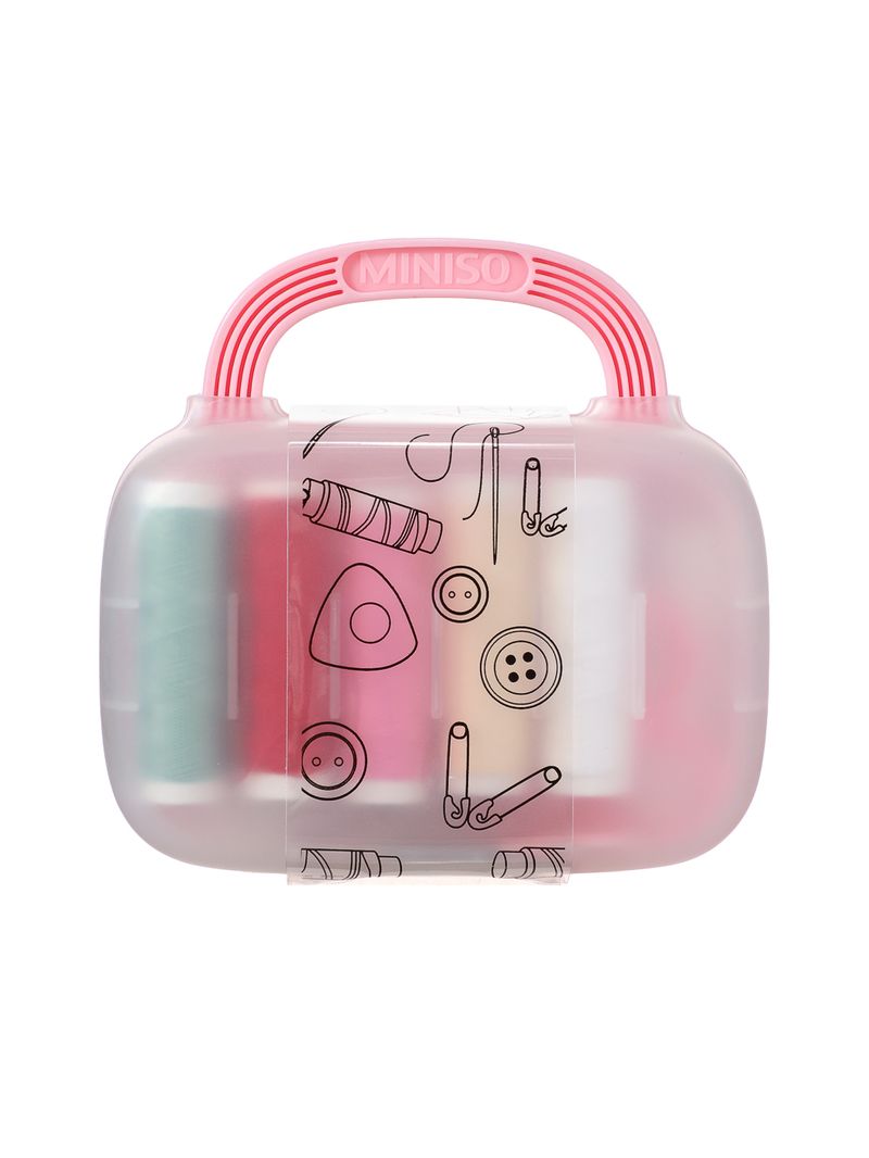 Organizador-de-pl-stico-de-costura-con-asa-rosa-Miniso-1-9124