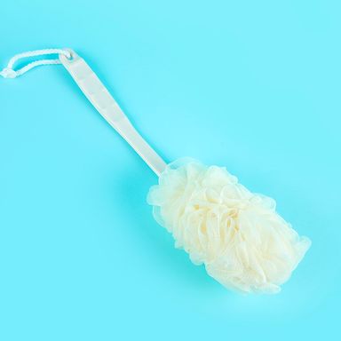Esponja de baño con mango blanco 46*10cm - Miniso