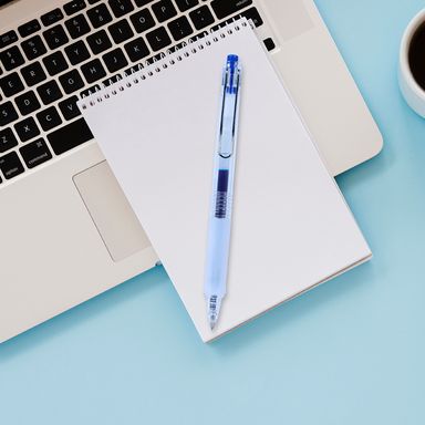 Lapicero retráctil 0.5mm de gel azul 14*2.5cm - Miniso