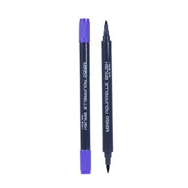 Plumón a base de agua doble punta morado -  Miniso