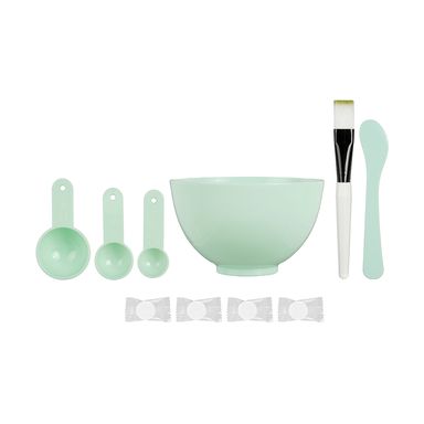 Set de mascarilla tazón + utensilios belleza verde - Miniso