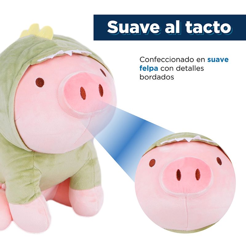 Peluche-de-cerdito-sentado-con-capucha-de-dinosaurio-verde-Miniso-3-2411