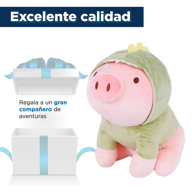 Peluche de sales cerdito dinosaurio