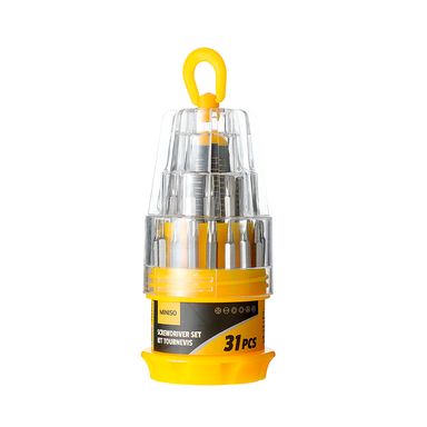 Set de desarmadores amarillo 31 pzs -  Miniso