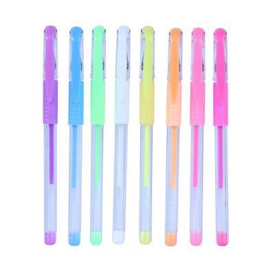 Paquete de lapiceros de gel 0.8mm colores pastel 8 pzas -  Miniso