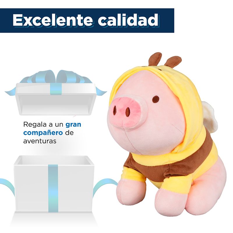 Peluche-de-cerdito-sentado-con-capucha-de-abeja-Miniso-5-4388