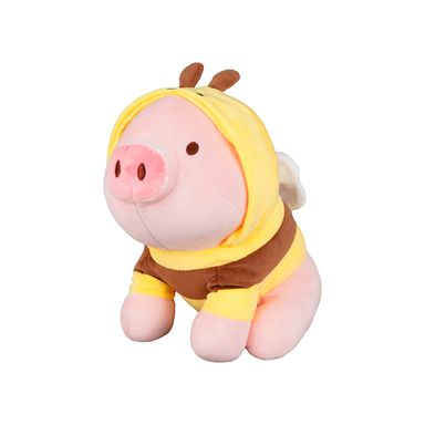 Peluche de cerdito sentado con capucha de abeja -  Miniso