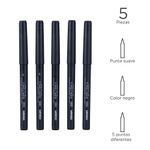 Set-de-lapiceros-redondos-de-gel-negro-5-pzas-Miniso-3-6855