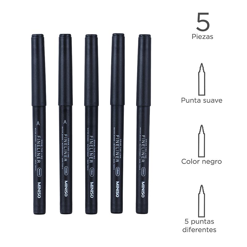 Set-de-lapiceros-redondos-de-gel-negro-5-pzas-Miniso-3-6855