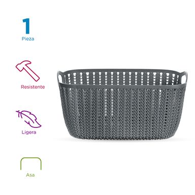 Caja de almacenamiento gris -  Miniso