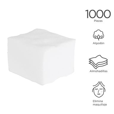 Paquete de almohadillas en caja 1000 pzs transparente -  Miniso