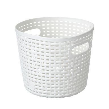 Cesto de almacenamiento redondo de cuadros chico -  Miniso