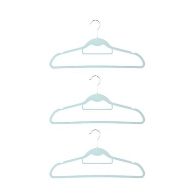 Gancho para ropa de adulto con dos posiciones azul 3 pzas - Miniso