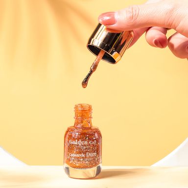 Esmalte para uñas a base de aceite con tapa dorada 21 rosa precioso -  Miniso