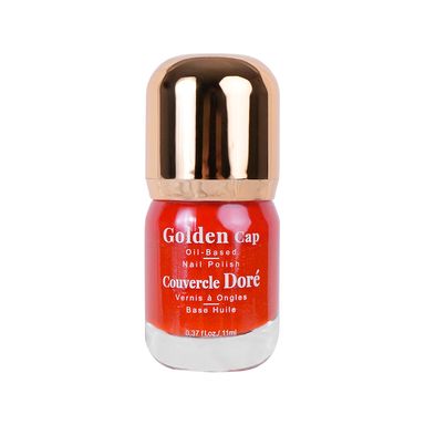 Esmalte para uñas a base de aceite con tapa dorada 16 naranja dorado -  Miniso