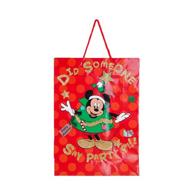 Bolsa de regalo navideña mickey mouse 33x45 cm -  Disney