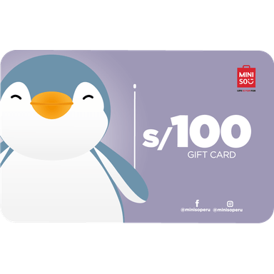 Gift card 100 soles - Miniso