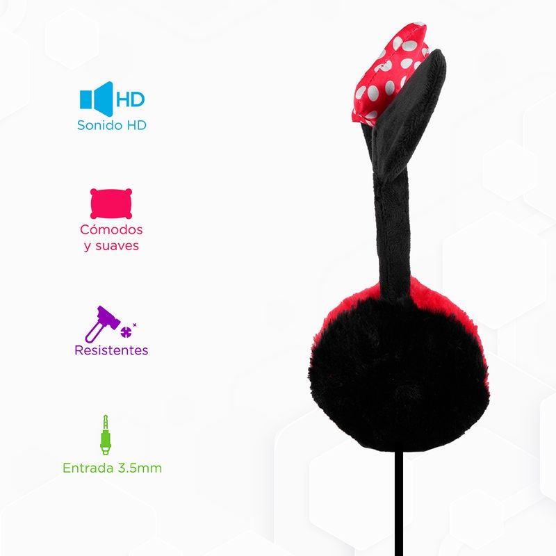 Aud-fonos-de-vincha-con-cable-cubierto-de-minnie-mickey-mouse-collection-modelo-yf-2051-Disney-3-10040