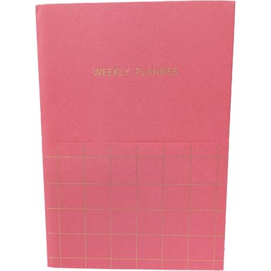 Cuaderno planificador de semana B5 rojo 48 hojas -  Miniso