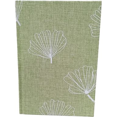 Cuaderno de tapa dura de tela de algodón y lino A5 verde 100 hojas -  Miniso