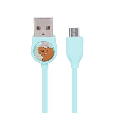 Cable micro usb a usb grizzly verde -  We Bare Bears