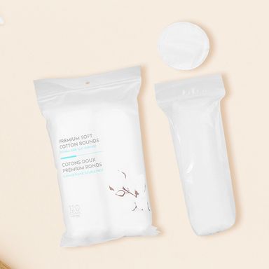 Algodones suaves premium redondos 120 pzas -  Miniso