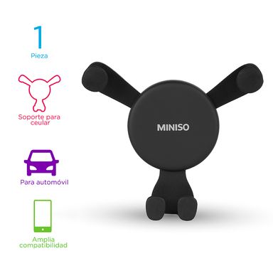 Soporte para celular negro -  Miniso