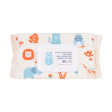 Toallas húmedas para bebe forest family series 80 pzas - Miniso