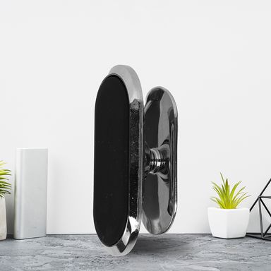 Soporte para celular para automovil magnético con rotacion 360 plateado -  Miniso