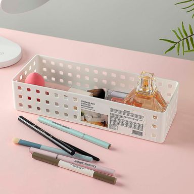 Caja de almacenamiento apilable larga mediana - Miniso