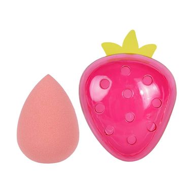 Esponja para maquillaje con estuche en forma de strawberry -  Miniso