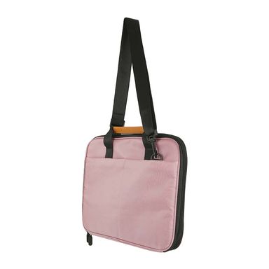 Bolso porta laptop double zippers rosa -  Miniso